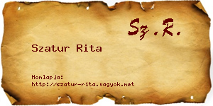 Szatur Rita névjegykártya